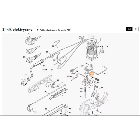 STIHL   Komplet dźwigni z kołkiem oporowym 6460 007 1031