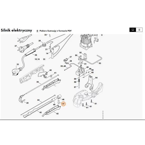 STIHL   Dźwignia 6460 435 7000