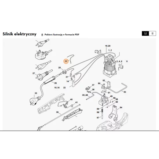 STIHL   Przewód 295mm 6460 440 1900