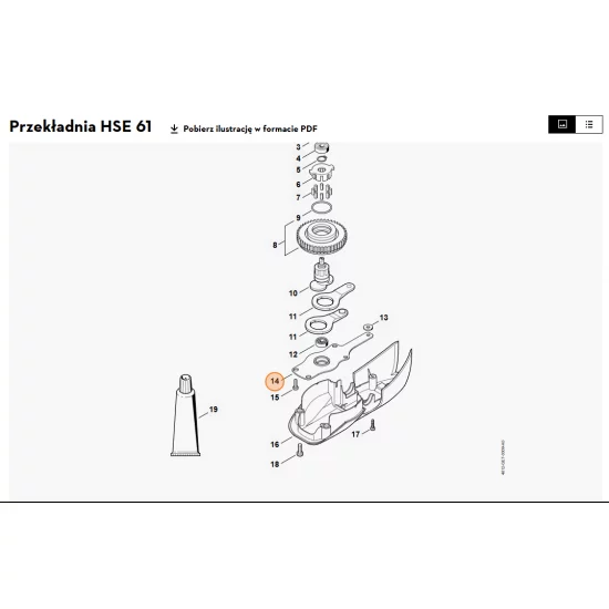 STIHL   Płytka łożyska 6460 642 4700