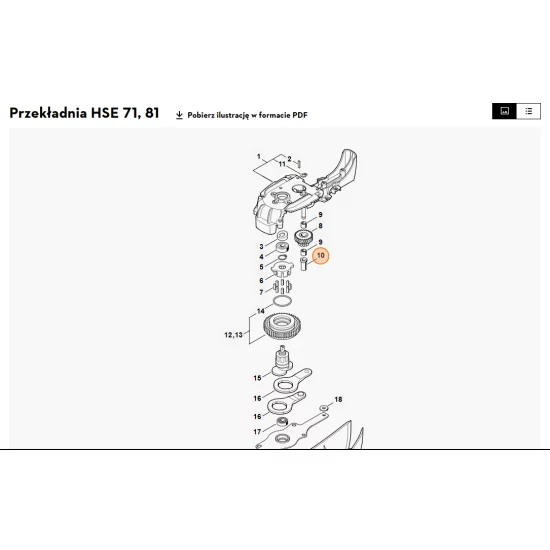 STIHL   Tulejka z kołnierzem 6460 643 3400