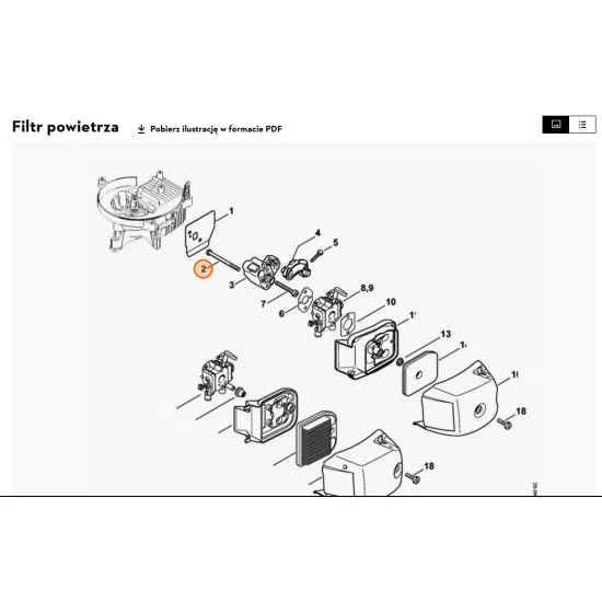 STIHL  Śruba z łbem sześciokątnym M5x70 9007 319 1140