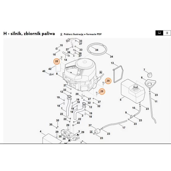 STIHL   Śruba sześciokątna M8x35 9008 319 1880