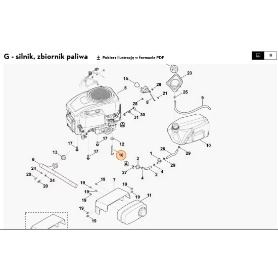 STIHL   Śruba sześciokątna M10x75 9018 318 2511