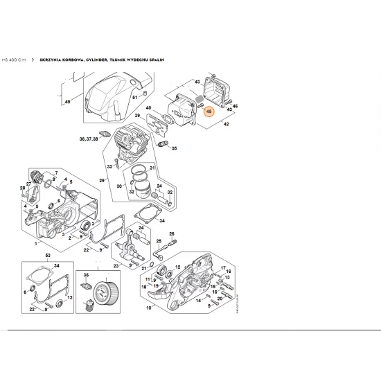 STIHL   Śruba z łbem cylindrycznym IS-M5x16 9022 341 0983