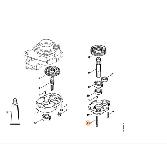 STIHL   Śruba z łbem cylindrycznym IS-M5x52 9022 341 1110