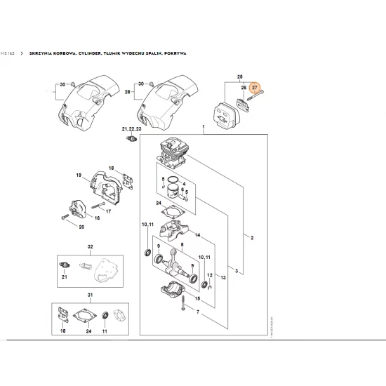 STIHL   Śruba cylindryczna IS-M6x70x20-10.9 9022 341 1462