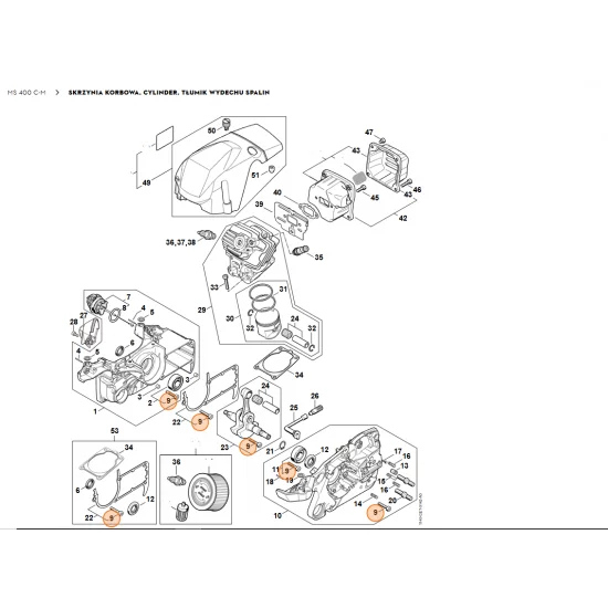 STIHL   Śruba cylindryczna IS-M5x27 9022 500 105