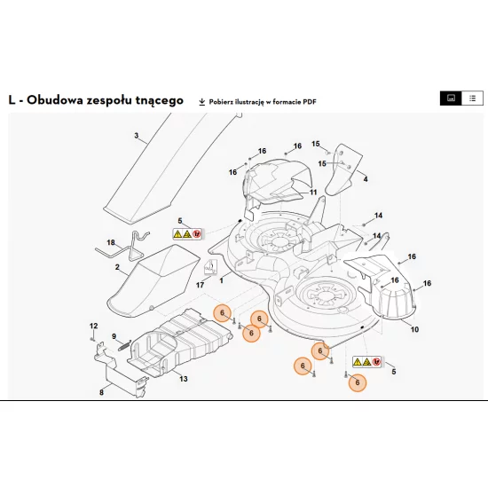 STIHL  Śruba z łbem okrągłym M6x20 9027 318 1320