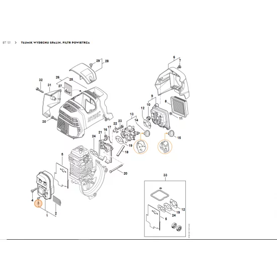 STIHL   Śruba samonacinająca gwint M4x9,6 9039 448 0656