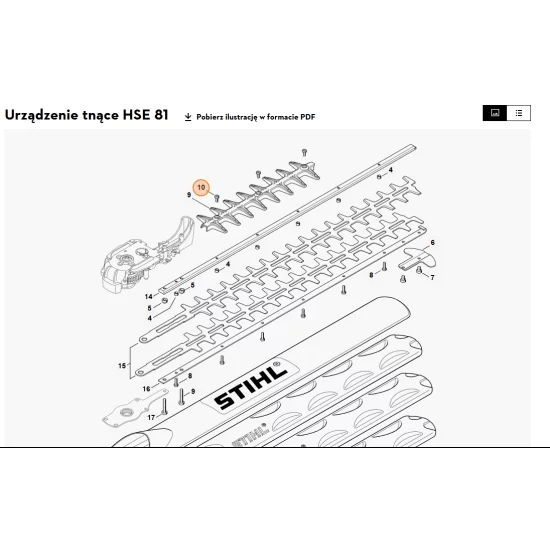 STIHL   Śruba ścinana M4x10 9039 488 0661