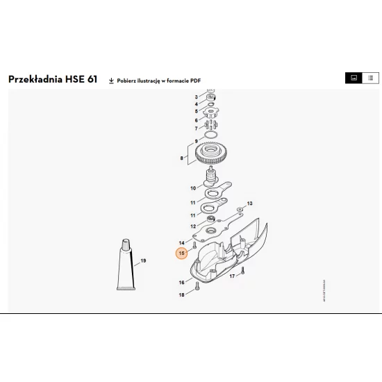 STIHL   Śruba ścinana M4x14 9039 488 0672