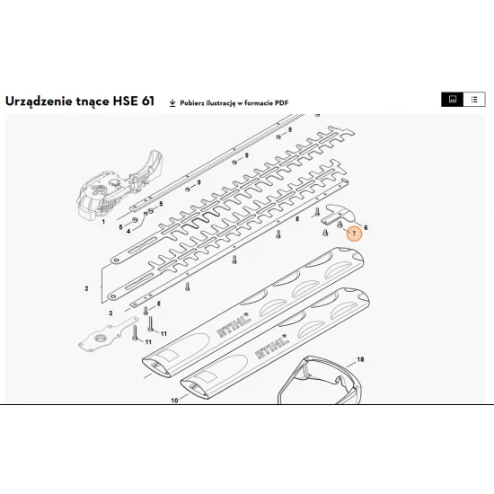 STIHL  Śruba ścinana M5x8 9039 488 0953