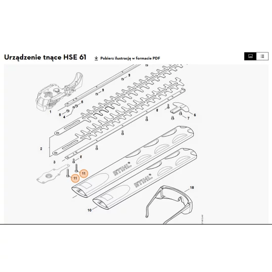 STIHL   Śruba ścinana M5x30 9039 488 0991