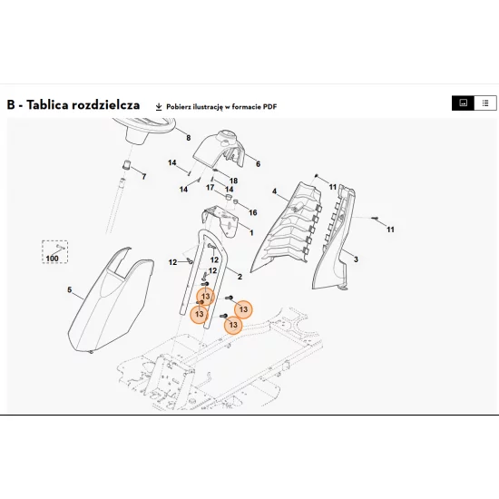 STIHL   Śruba ścinana M8x35 9039 488 1846