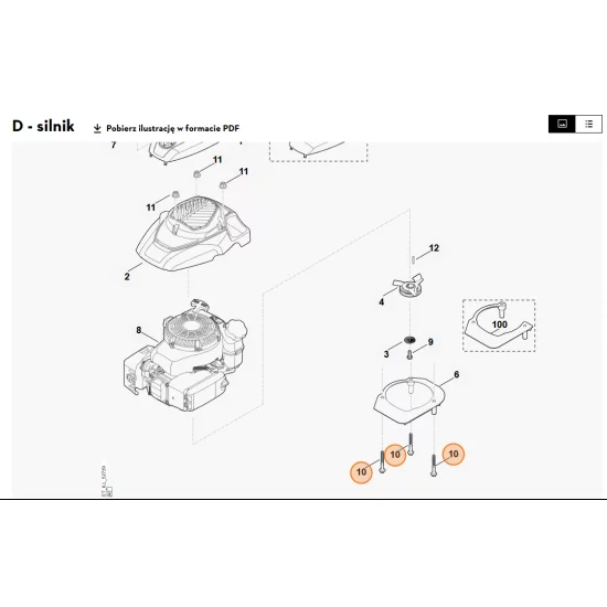 STIHL   Śruba ścinana 3/8"x85 9039 488 9005