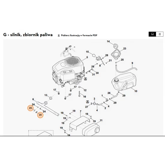 STIHL   Śruba z łbem walcowym 5/16"x3/4" 9045 319 1795