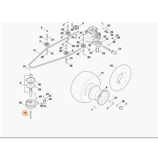 STIHL   Śruba z łbem walcowym 7/16"x4,5" 9045 348 9050