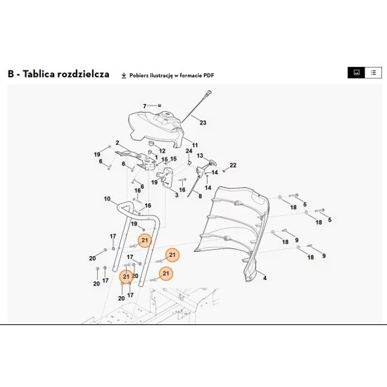 STIHL   Śruba z łbem płaskim M8x40 9064 345 1900