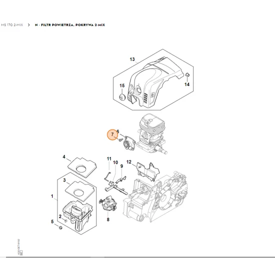 STIHL   Śruba z łbem cylindrycznym IS-D4x12 9075 478 3012