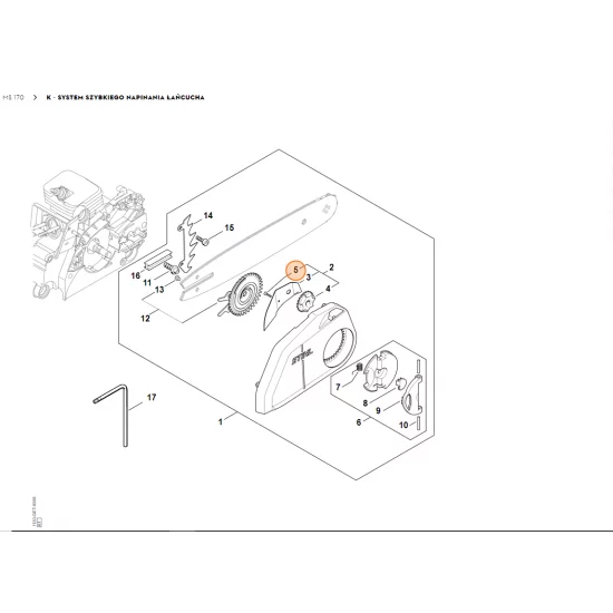 STIHL   Śruba z łbem cylindrycznym P3x10 9104 003 8600