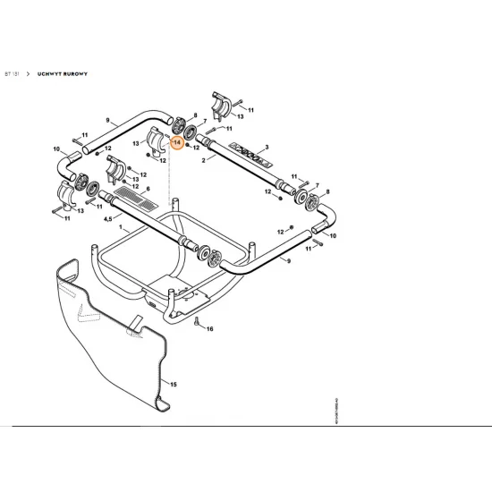 STIHL   Trzpień cylindryczny 4h8x25 9371 470 2168