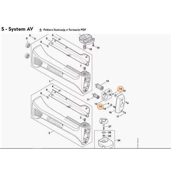 STIHL   Nakrętka sprężynująca 4,0x9,6x1,8 9417 003 7512