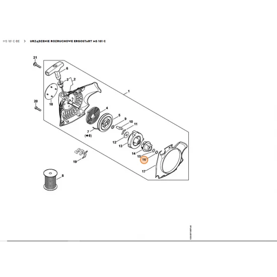 STIHL   Pierścień zabezpieczający 8x0,8 9455 621 0570