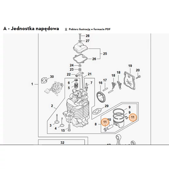 STIHL   Rozprężny pierścień osadczy 13x1 9463 650 1300