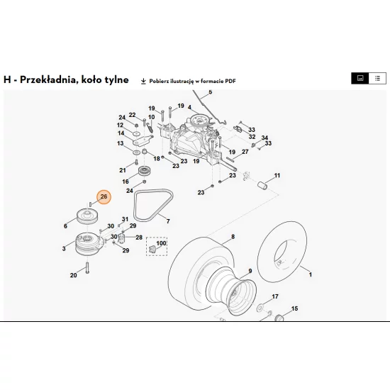 STIHL   Wpust pasowany B1/4"SQx1" 9471 435 1602