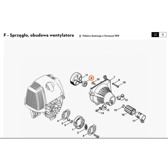 STIHL   Łożysko kulkowe 6201-2Z 9503 003 6462