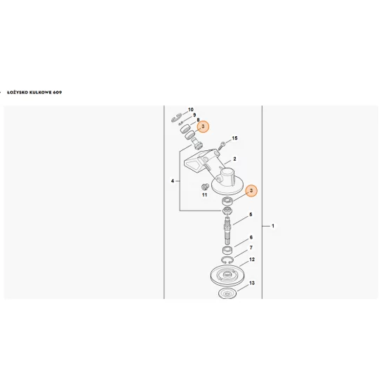 STIHL  Łożysko kulkowe 609 9503 003 9850