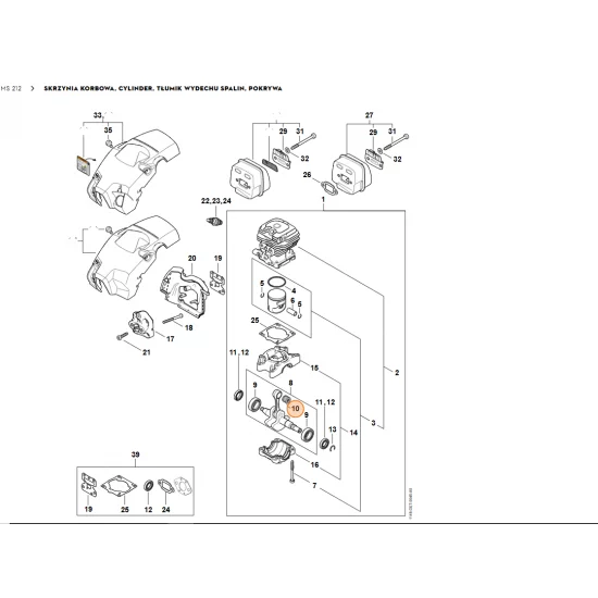 STIHL   Wieniec igłowy 10x14x12,5 9512 003 2331