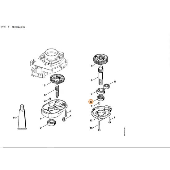 STIHL  Pierścień uszczelniający wał 35x20x7 9630 003 3616