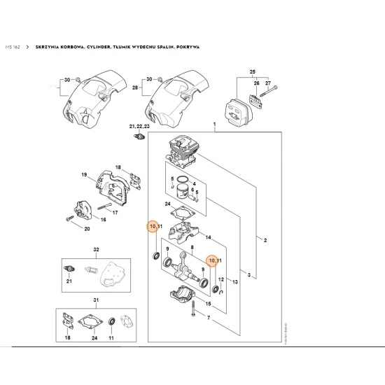 STIHL   Pierścień uszczelniający wał 15x25x5 9638 003 1581