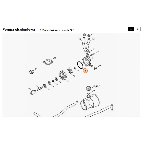 STIHL   Okrągły pierścień uszczelniający 48x3,5 9645 945 8126