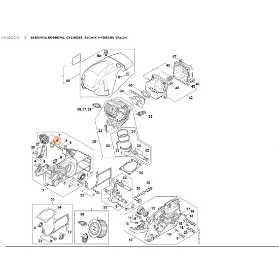 STIHL  Okrągły pierścień uszczelniający 25x3,5 9645 948 7734