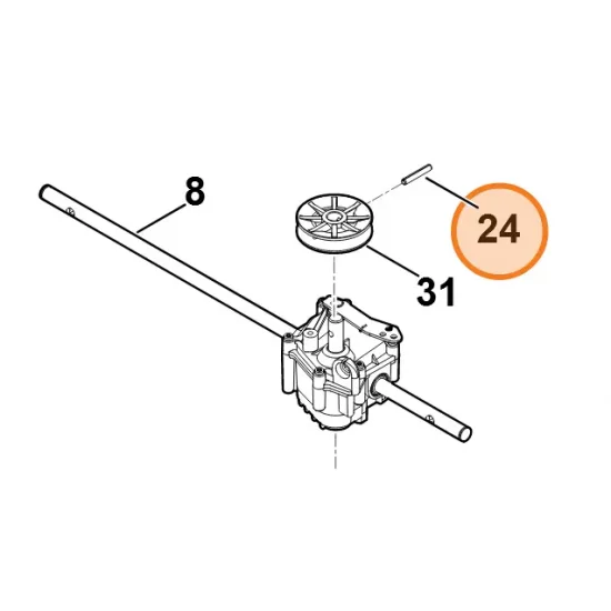 Kołek rozprężny 5x30 kosiarek, przecinarek STIHL VIKING