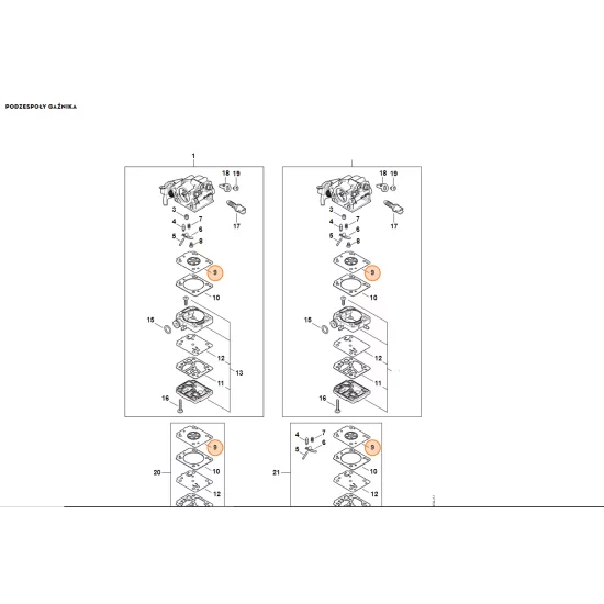 STIHL   Membrana sterująca Z010 015 A005