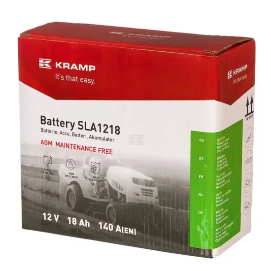 Akumulator KRAMP 12V 18Ah Stiga Honda wymiary 182x77x168mm