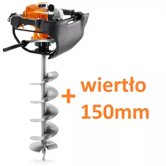 Stihl BT 131 + świder do gleby 150 mm