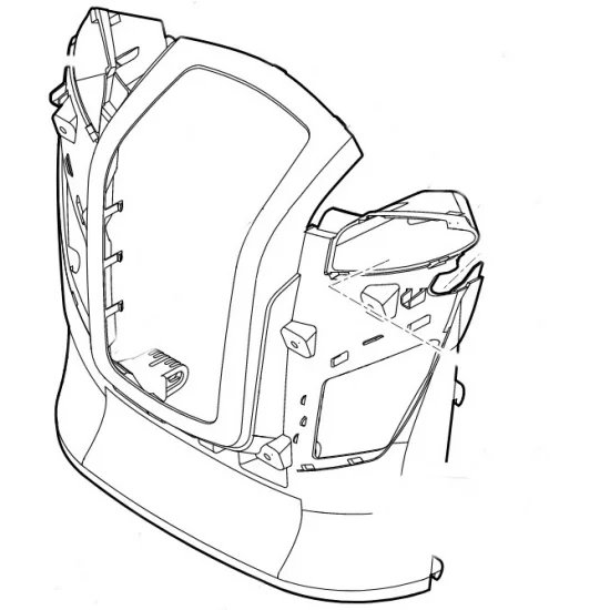 STIHL   pokrywa silnika, część przednia 6170 706 9911