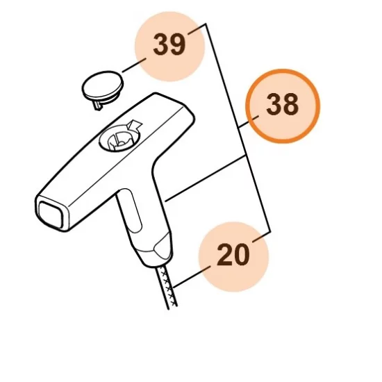 STIHL  Uchwyt ElastoStart Ø 3 mm 0000 190 3421