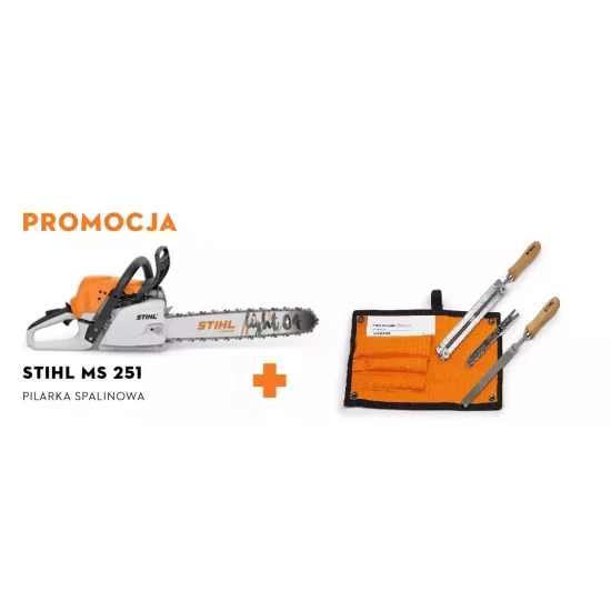 Stihl MS 251 pilarka spalinowa .325 o mocy 3 KM + zestaw do ostrzenia pił łańcuchowych STIHL