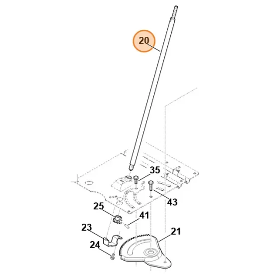 Wałek traktorków STIHL i VIKING RT 5097 RT 6112 MT 5112 MT 6112