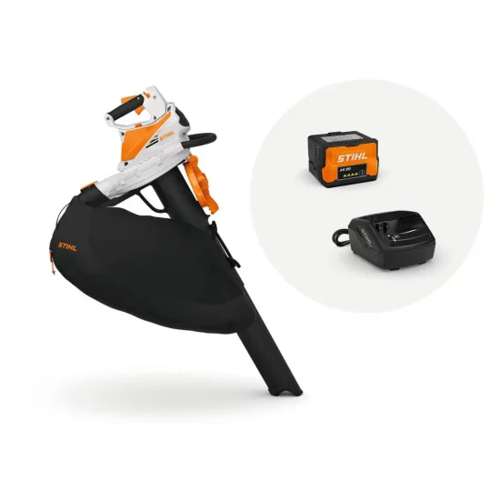 STIHL SHA 56 odkurzacz dmuchawa 2w1 w zestaw akumulator AK 20 i ładowarka System AK
