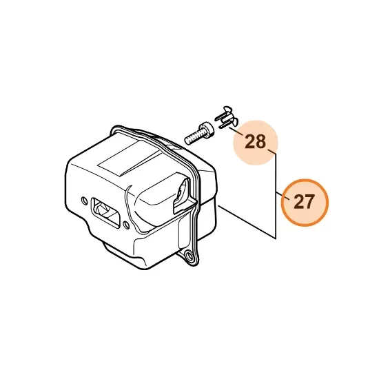 STIHL Tłumik pilarek MS 261, MS 261-VW, MS 261 C-M, MS 261 C-M VW