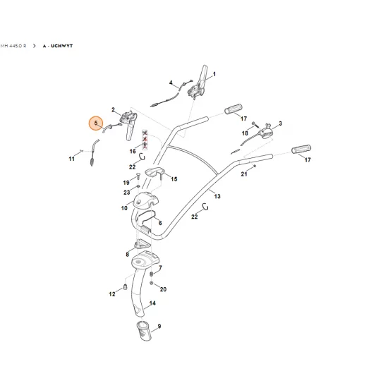 STIHL Glebogryzarka spalinowa MH445  Cięgno 6241 710 9926