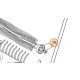 Mocowanie z łożyskiem wałka w zamiatarkach Stihl KG 770 KGA 770 oraz Stiga SWP 475 SWP 477